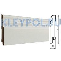 Плинтус MDF фигурный RR под покраску 16x2440 мм